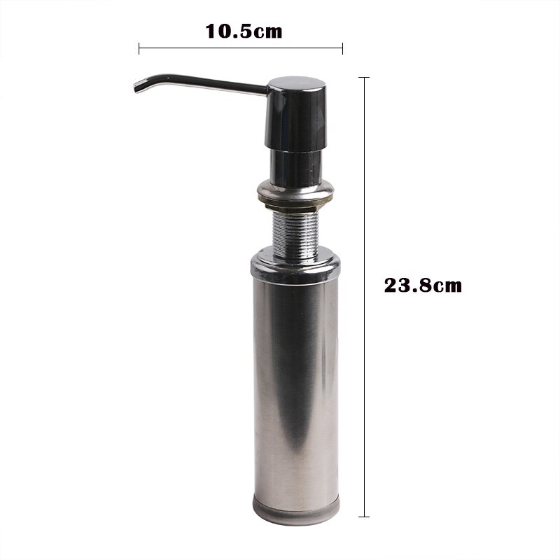 Basupply 1 Pc 250 ML Edelstahl Flüssigkeit Seife Spender Küche Waschbecken Seife Kasten Chrom Fertige Heimat Schlecht Zubehör