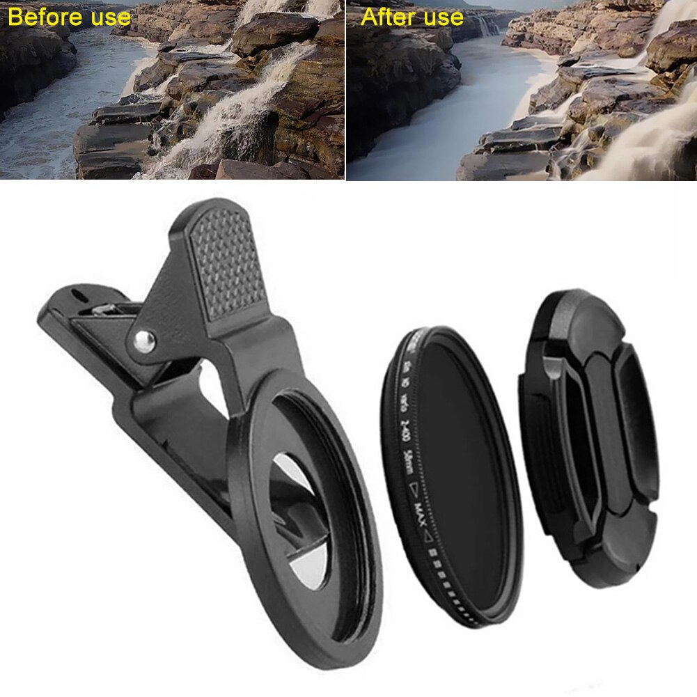 Fotografie camera effectief nd filter lichtreductie slr lens neutrale dichtheid verstelbare hars  nd2 to 400 mobiele telefoon