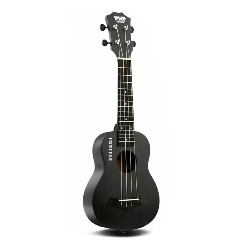 BWS EST & 1988 23 inch Soprano Ukulele Black Hawaiian Mini Guitar Rosewood Fretboard 4 strings Mahogany Ukulele Music: Default Title