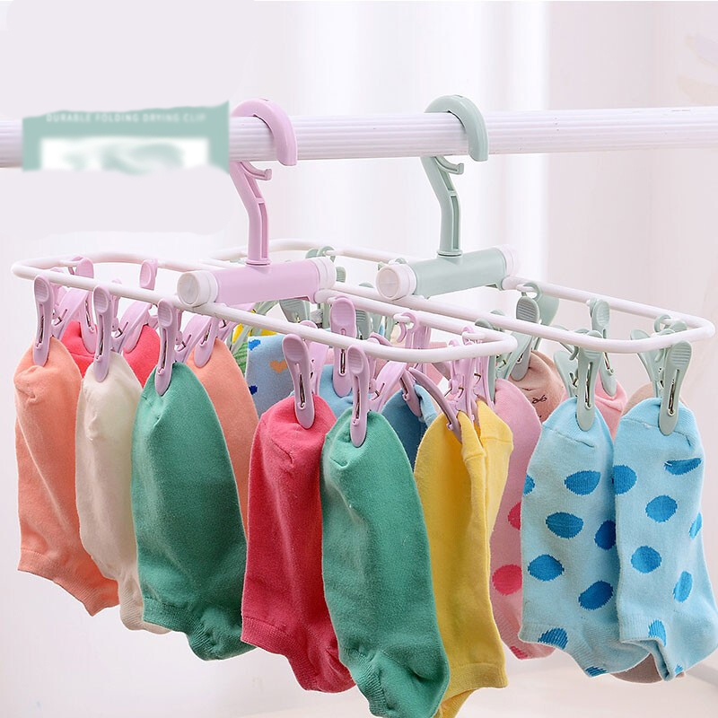 12 Socken Clip Multifunktion socke Trocknungs Clip Stoff aufhänger Haushalts socke Trocknungs Clip