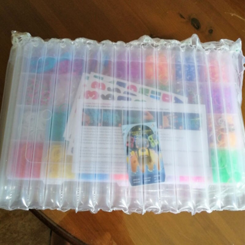 DIY Toy Loom Rubber Bands 10000pcs Silicone Bands Elastic Refill Kit ABC Stickers Bracelet Making kit for Girls Weave Loom Bands