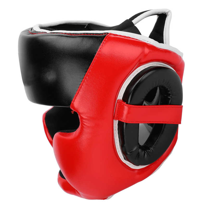 Children Boxing Helmet Kick Boxing Helmet Kid Boxing Head Guard Unisex PU Leather Boxing Helmet 30cm Below Head Circumference