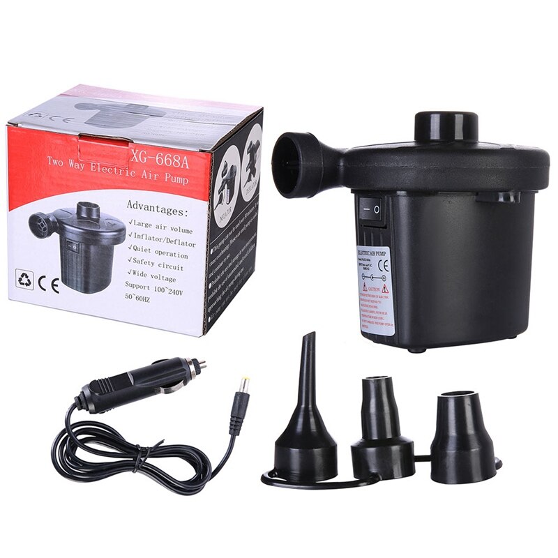 12V 4800PA AC Car Electric Air Pump For Camping Airbed Boat Toy For Outdoor Air Bed Pump