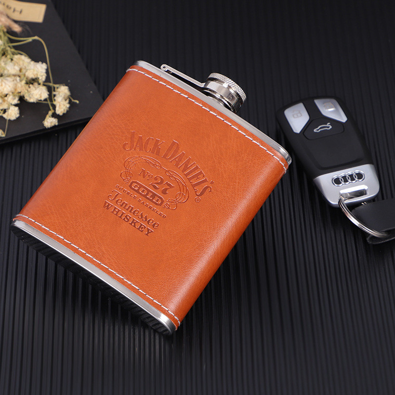 7oz 8oz Portable Stainless Steel Hip Flask Russian Wine Mug Wisky Bottle Drinkware Alcohol Bottle #