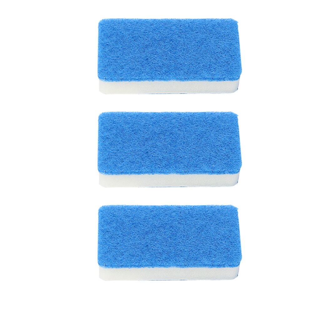 Aquarium Fish Tank Glass Window Algae Cleaner Scrubber 180° Adjustable Long Handle Double-Sided Sponge Cleaning Brush Super: 3 Replacement Brush