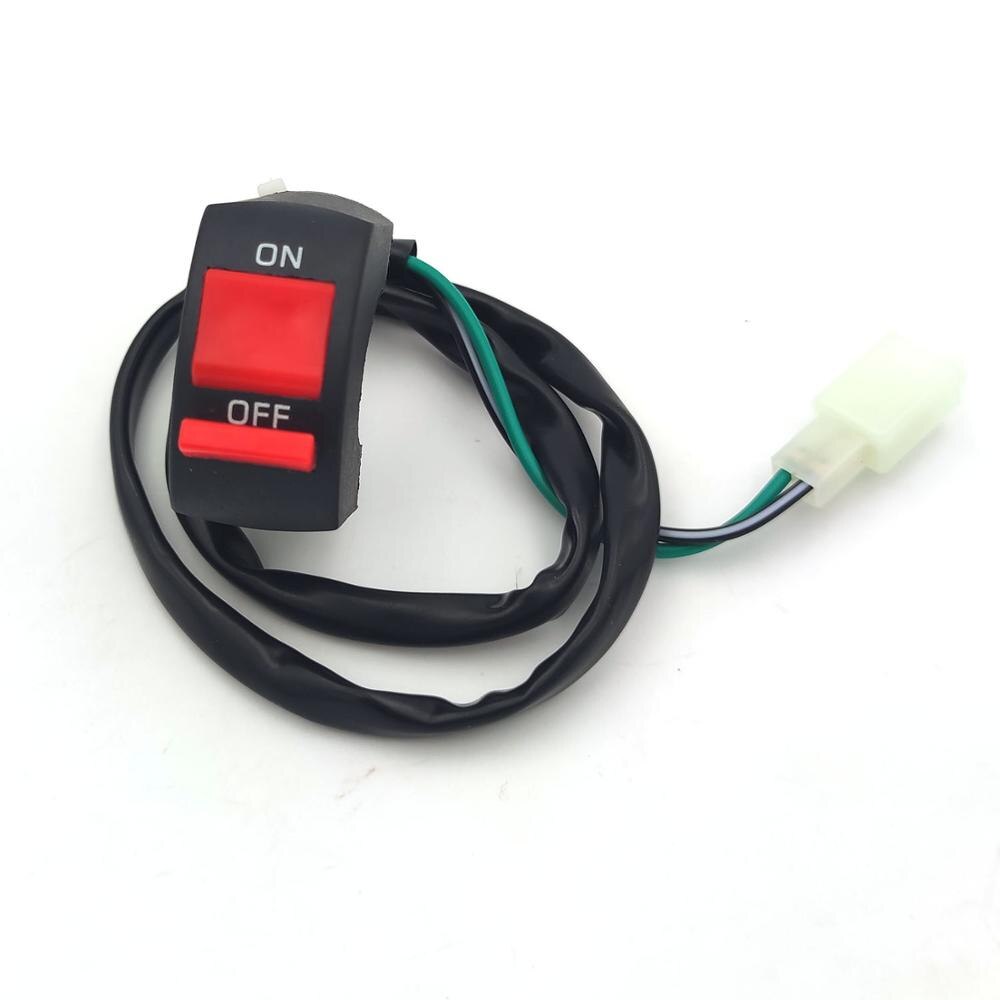 Motorcycle Starter Switches Bullet Connector Handlebar Switches ON/OFF Button Connector Push Button Switch