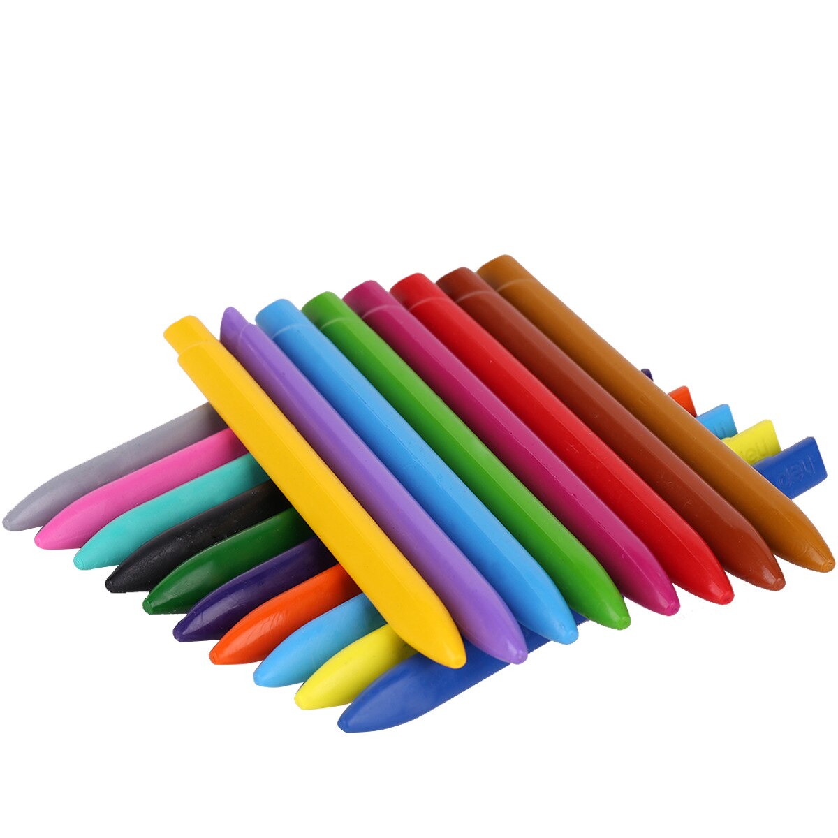 12/18/24 Color Effective Children's Plastic Crayons Student Triangle Pen Oil Pastels Student Art Painting Stick Crayons