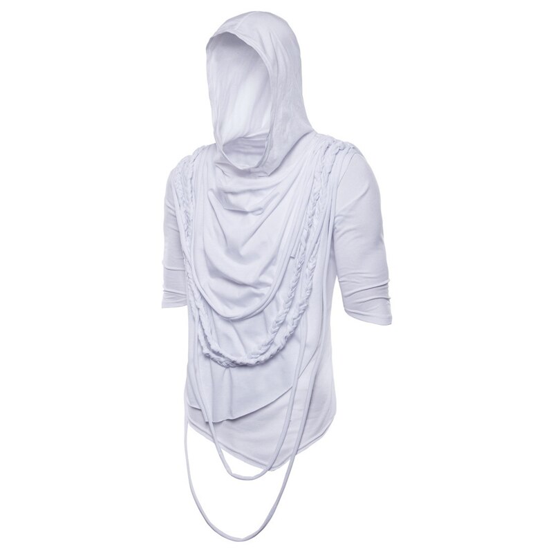 Eli 22 män bomull t-shirt jogger sportig skinny t-shirt manliga gym fitness bodybuilding träning vita toppar kläder