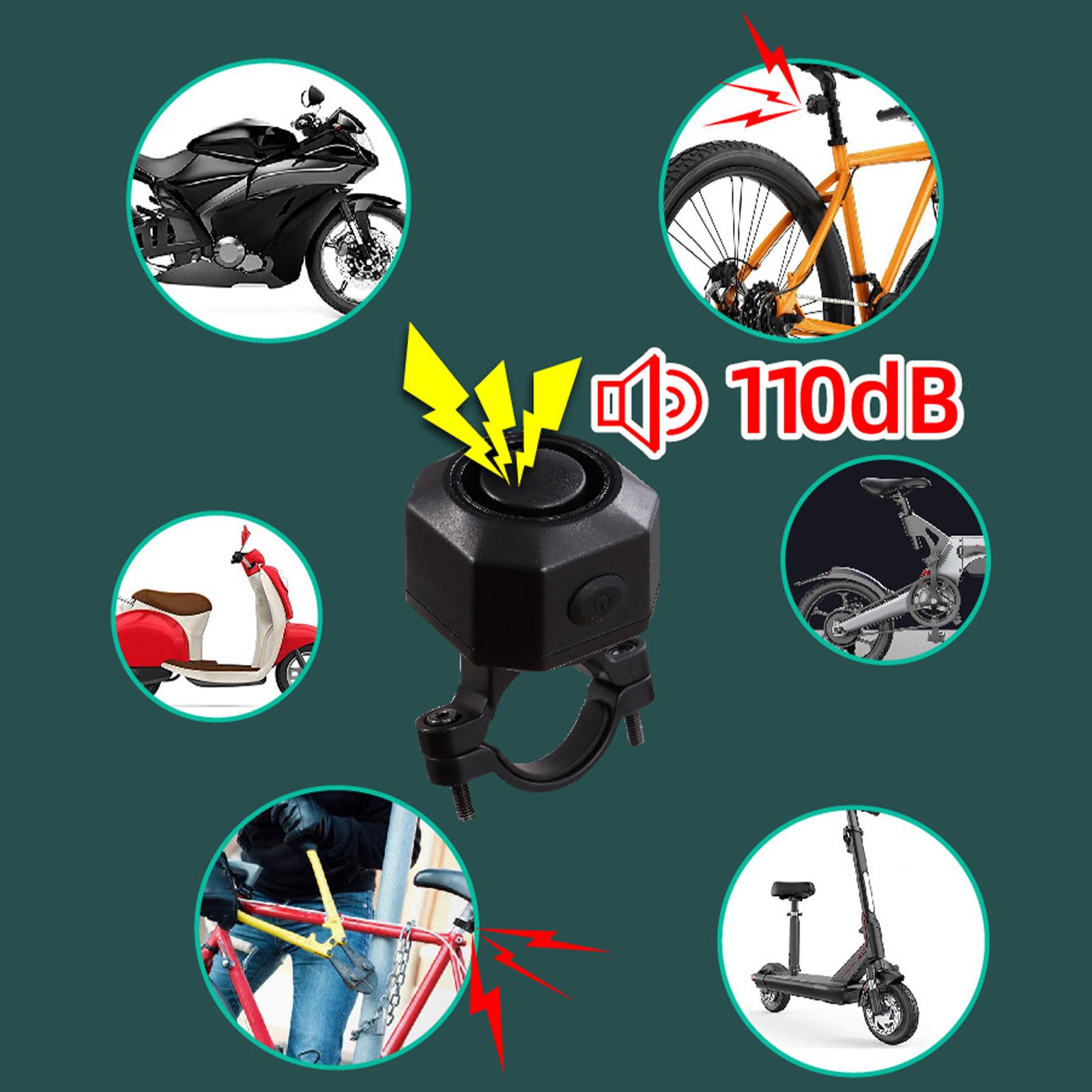 Fiets Alarm Usb 113dB Draadloze Sirene Inbreker Anti Diefstal Mount Trailer Met Afstandsbediening Alarmsysteem Fiets Alarm Voor Fiets