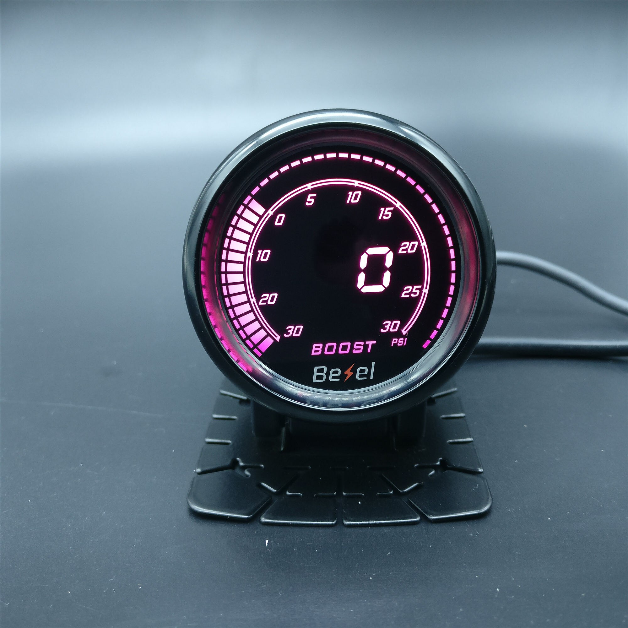 2 " 52mm evo lcd  -30 ~ 30 psi boost gauge turbo meter monitor 7 farver inkluderet gauge pod og sensor