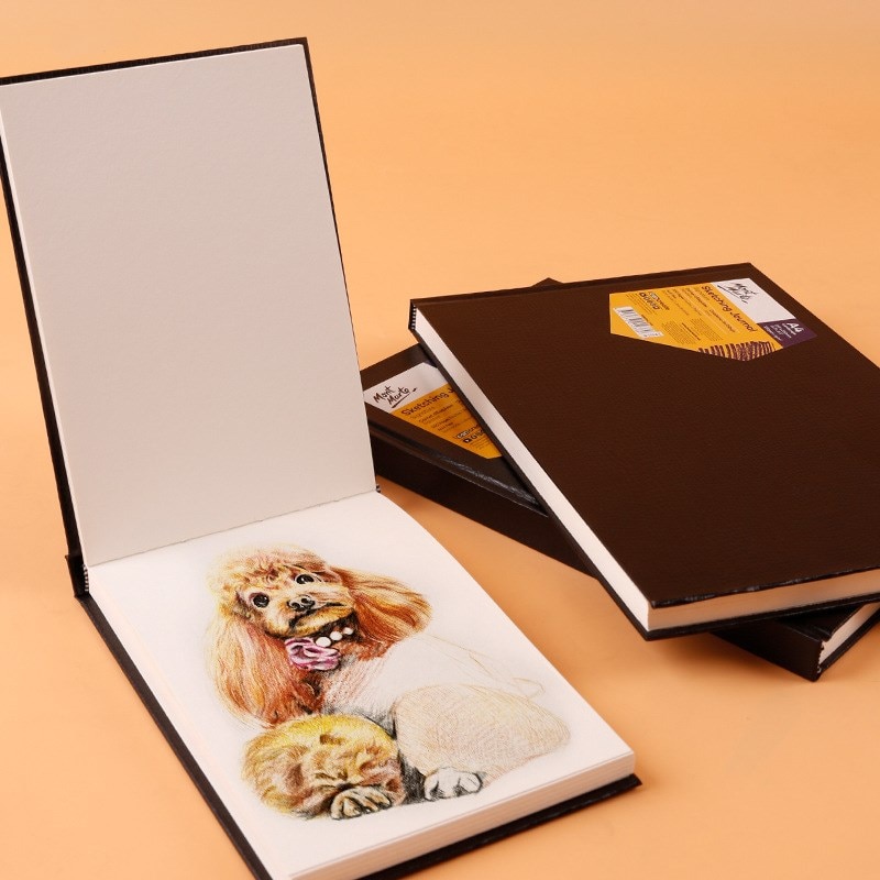A3 / A4 / A5 Portable Sketchbook Waterproof Hard Leather Student Sketchbook Thicken Drawing Book Art Supplies