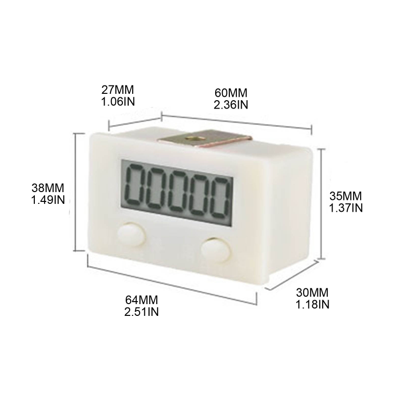 Elektronische Teller Lcd Digitaal Teller 0-99999 Vooruit Mensen Deurteller Paneel 5 Cijfers Schokbestendig Retail Gauge