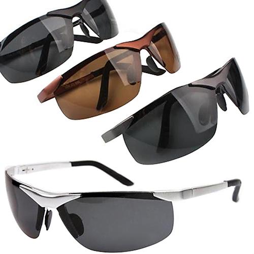 Men's Cool Police Metal Frame Polarized Sunglasses Driving Glasses