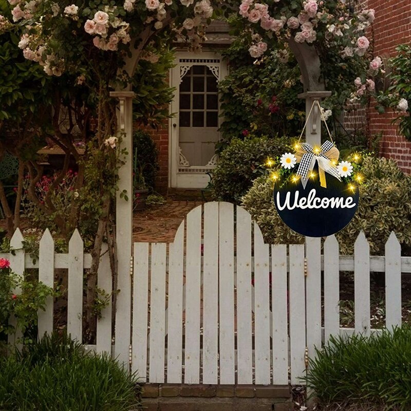 Couronnes de bienvenue de mariage pour décoration de porte d'entrée, pour vérand