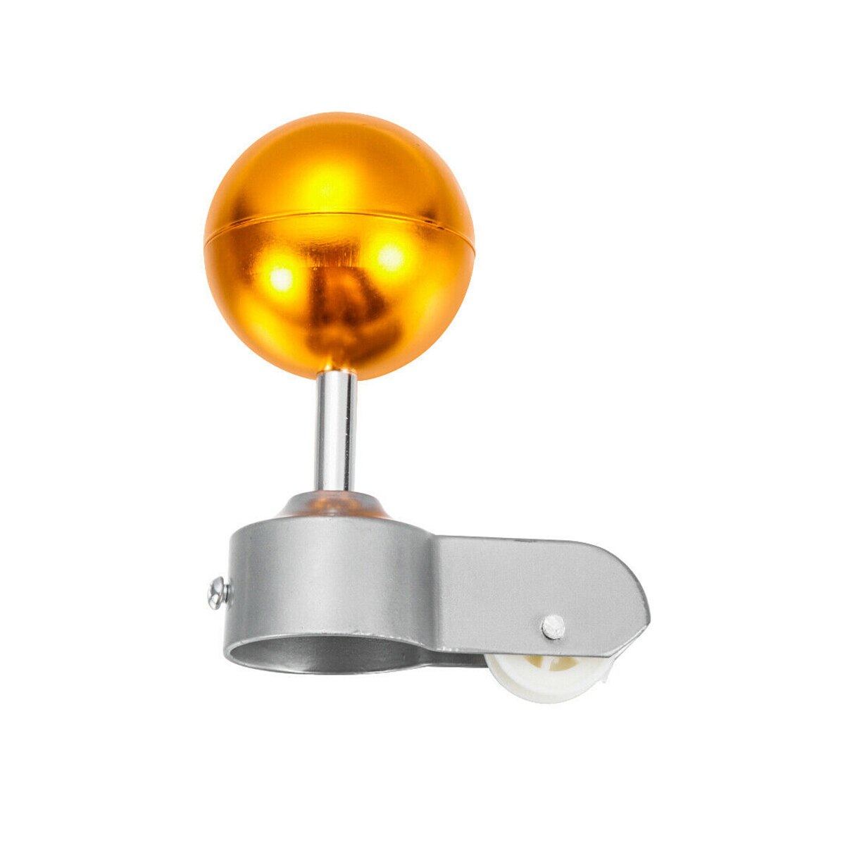 10 PCS Flag Pole Parts Set Nylon Braided Rope Flagpole Accessories Repair Kit Pulley Gold Ball Cleat Clip Screws Decor 2 Inch