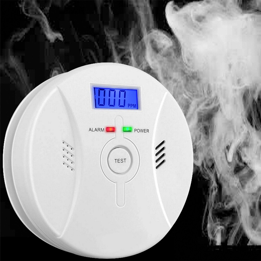 2 In 1 Combinatie Koolmonoxide + Rookmelder Batterij Bedienen Co & Roken Detector ND998