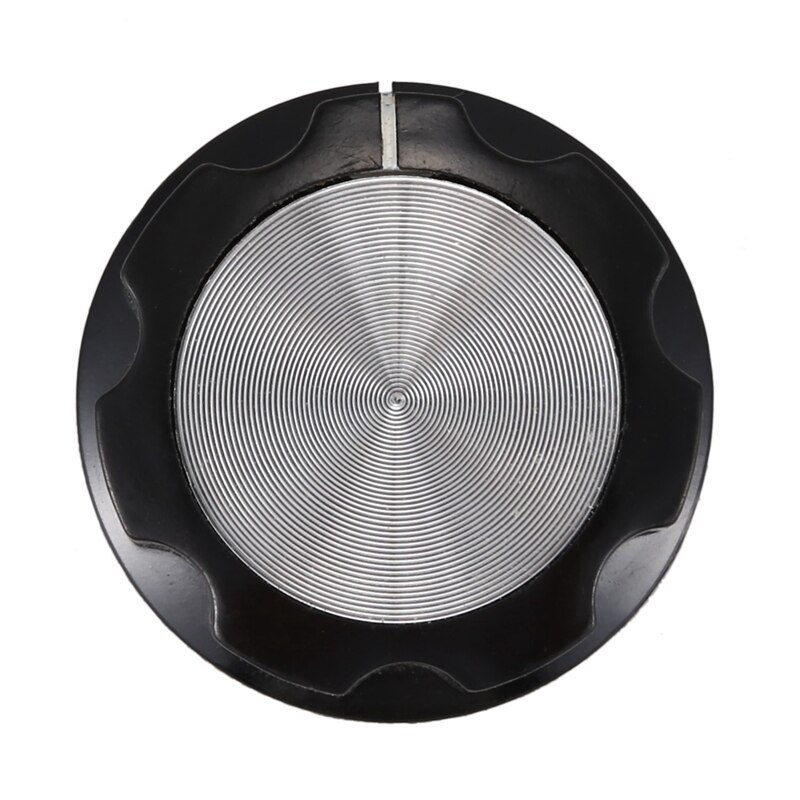 1pc sølv tone topp potensiometer volumkontroll dreieknapper 6mm skaft hull