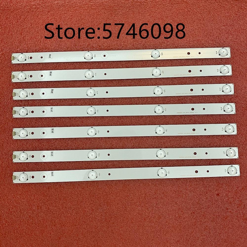 7 PCS/set LED backlight strip for HISENSE SVH420AB2 SVH420AB3 SVH420AA7_4LED 43H7C 43H7C2 Sharp LC-43N4000U