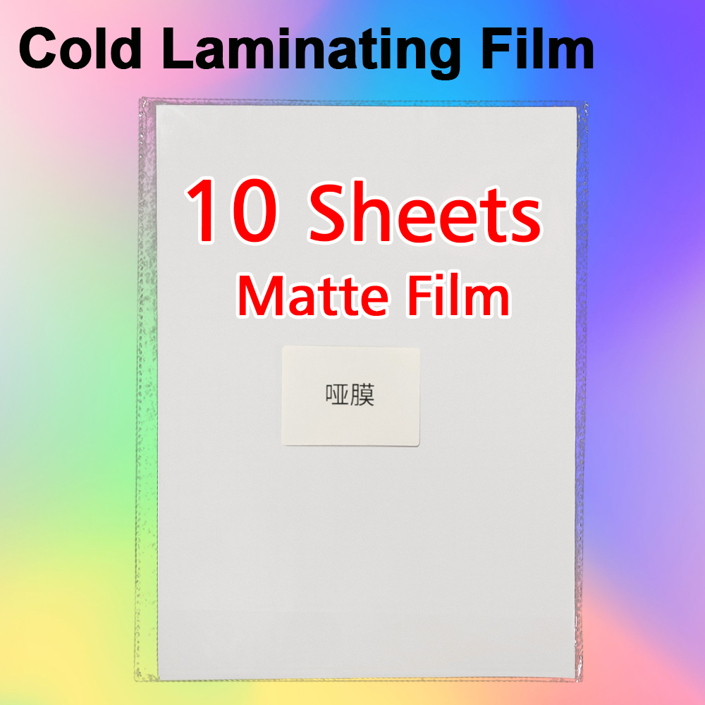 10 Vellen A4 Papier Koud Lamineren Film Zelfklevende Sterren Hart Glas Foto Lamineren Film Te Beschermen Foto &#39;S En Specimen Maken: Matte film