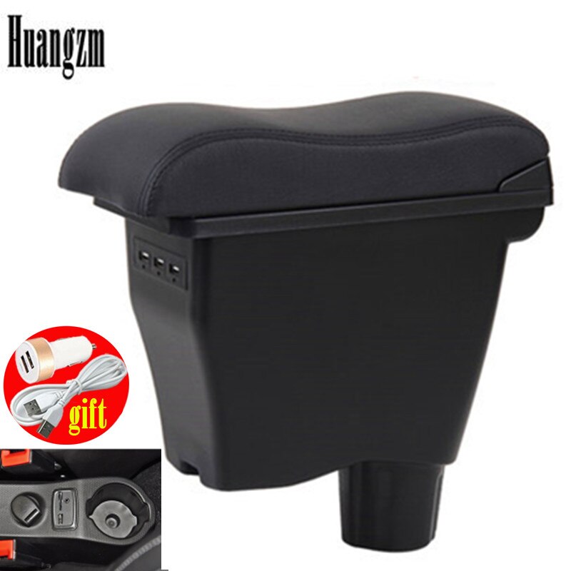 for Smart 450 451453 454 Fortwo Forfour armrest box Double-layer USB Universal Car Armrest Box