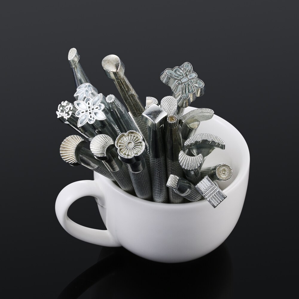 11cm Metal Leather Working Saddle Making Tools Carving Leather Craft Stamps Leather Stamping Solid DIY Printinting Staming