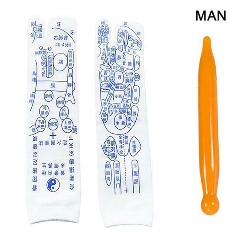 Chaussettes d'acupression pour Massage, soulage la fatigue des pieds, réflexologie, pour femmes et hommes, SCVD889: male
