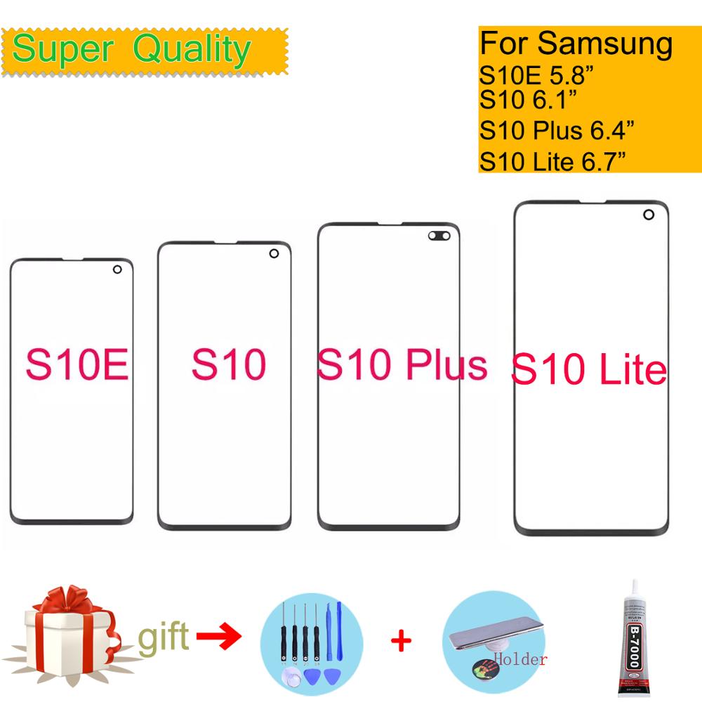 S10 For Samsung Galaxy S10 S10E S10 Plus Touch Screen Front LCD Glass Panel Outer Glass Lens S10 Lite Touch Panel Replacement