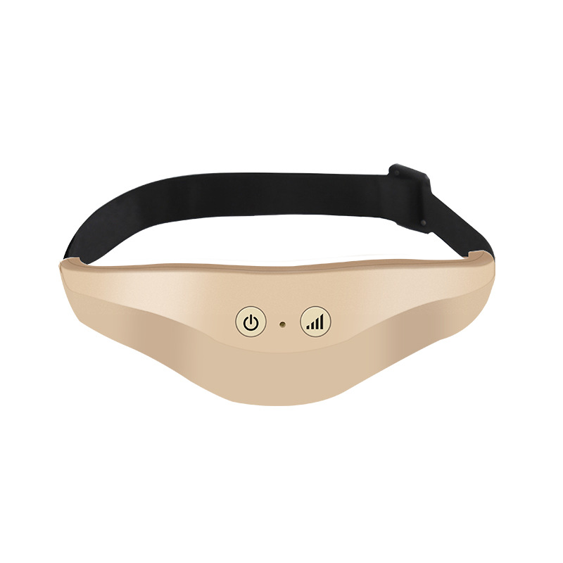 Electric Head Massager Sleep Monitor Migraine Relief Massager Insomnia Therapy Release Stress Sleep Head Massage Instrument: Gold