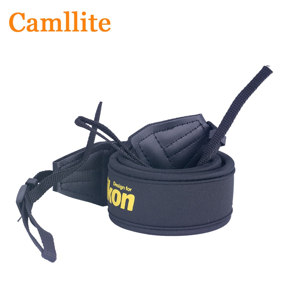 Camllite Skidproof Elastic Black Shoulder Neck Camera Strap For Nikon D90 D3200 D3000 D7000 D7500 D7200 D7100 D5300 D610 D500