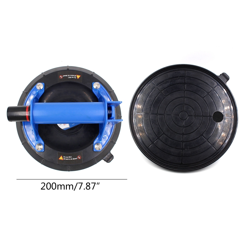 Vacuum Suction Cup 8inch 200kg Bearing Capacity Heavy Duty Vacuum Lifter for Granite Tile Glass Mirror Pulling &amp; Lifting G8TB