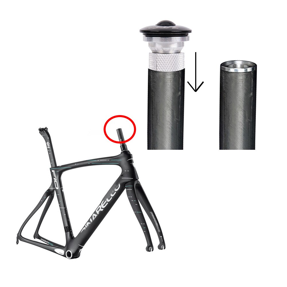 Bike Headset Expander Plug Fork Steerer 22.2 ~ 25.4 mm for 28.6 mm aluminum carbon steel ti fork 56g ultralight headset