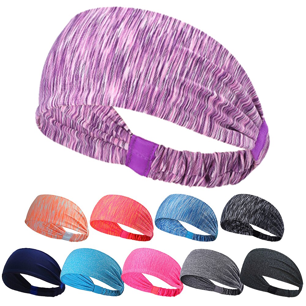 Cinta para el sudor absorbente para ciclismo y Yoga, banda para el sudor para mujer, diadema transpirable, bandas para el pelo para Yoga, bandas para el sudor para la cabeza, seguridad deportiva