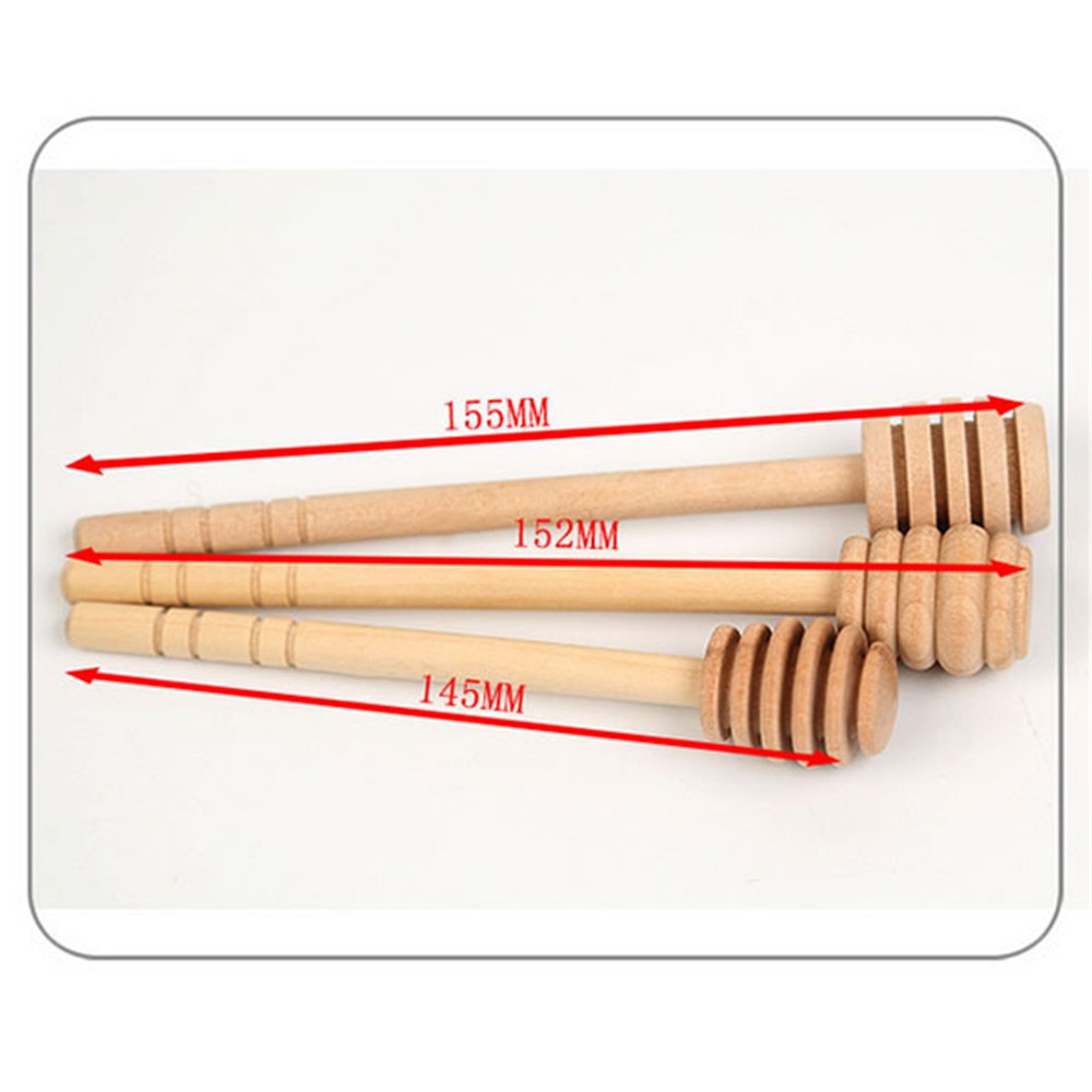 Honing Roer Ba Mini Houten Honing Stick Supply Voor Honing Koffie Melk Thee Pot Lange Handvat Mixing Stick keuken Lepel