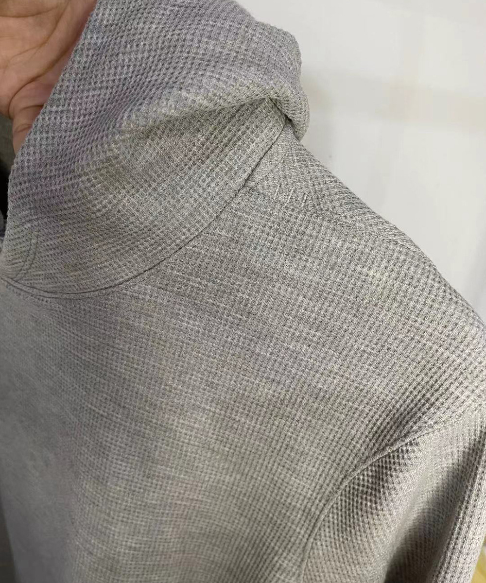 NWT Männer Sport Yoga Hoodie Langarm Hemden Super Sport Dicken Material Sweatshirt: grau / L(10)