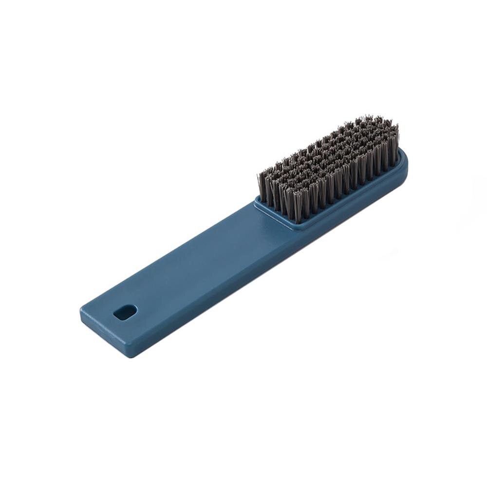 Soft wool laundry brush with long handle shoe brush with hanging hole: 3