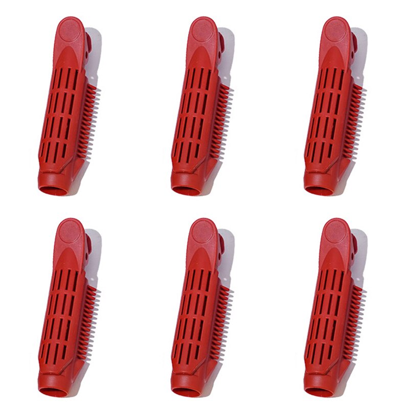 12 Stuks Voluminizing Haarwortel Clip Natuurlijke Pluizig Haar Clip Haar Wortel Curler Roller Zelf Grip Wortel Volume Haar Krultang clip: red 16pcs