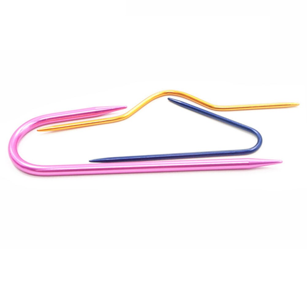 9 Stck Kabel Nadel krumm Nadel Stich Halfter Tragbare Regenbogen Farben betroffen Nadeln Bausatz Für betroffen Zubehör