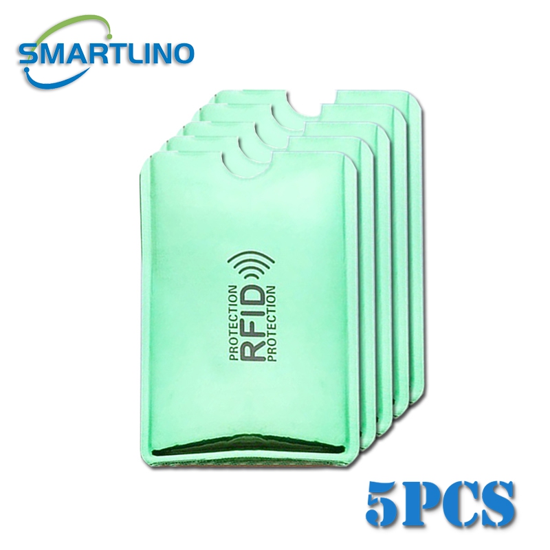 5/10/20 Stuks Anti Diefstal Bank Creditcard Protector Nfc Rfid Blokkeren Kaarthouder Portemonnee Cover aluminiumfolie Id Visitekaartje Case: Kastanje