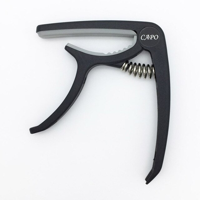 Plastic Gitaar Capo Voor 6 Snarige Akoestische Elektrische Gitaar Capotraste Ukulele Tuning Klem: Black