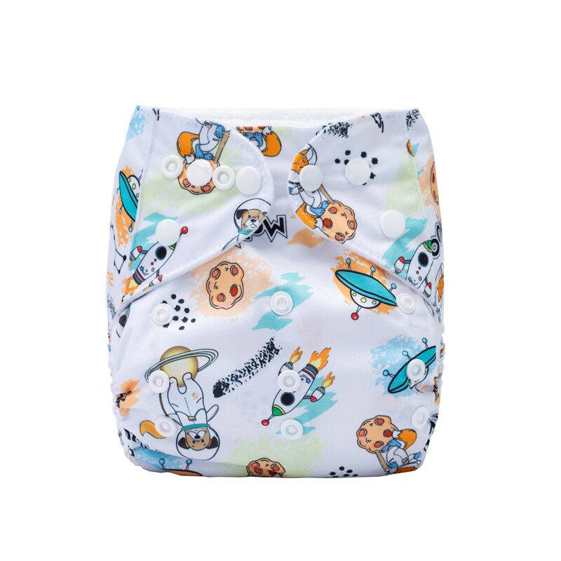 Washable Eco-Friendly Cloth Diaper Adjustable Nappy Reusable Cloth Diapers Fit 0-2years 3-15kg baby: N36
