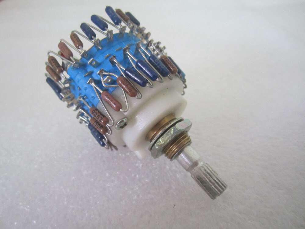 1PCS Assembled Dale 23 Step Attenuator 2-Chl Volume potentiometer 50k