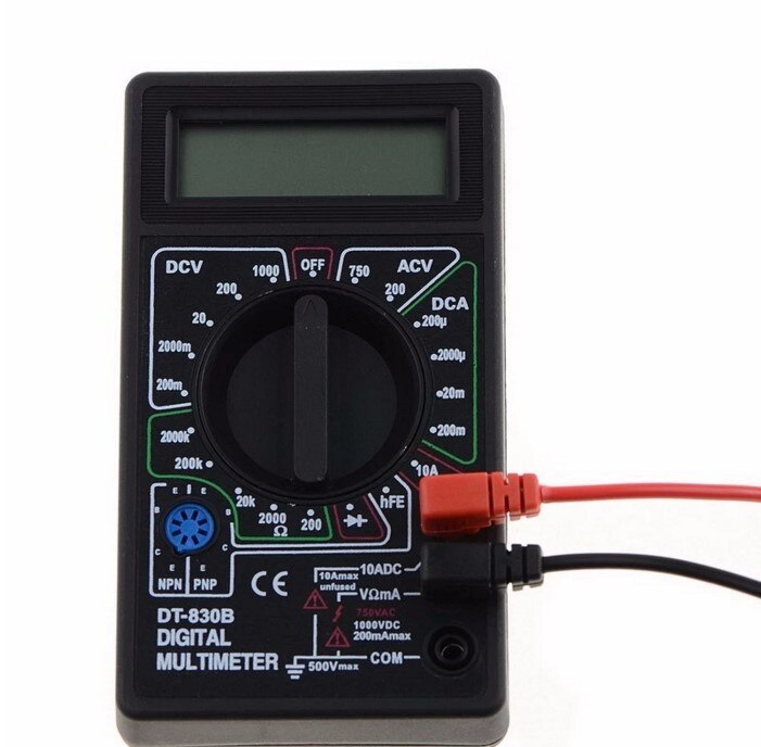 DT-830B lcd multímetro digital ac dc 750 1000v voltímetro amperímetro ohm testador medidor de multímetro digital ac dc casa tester