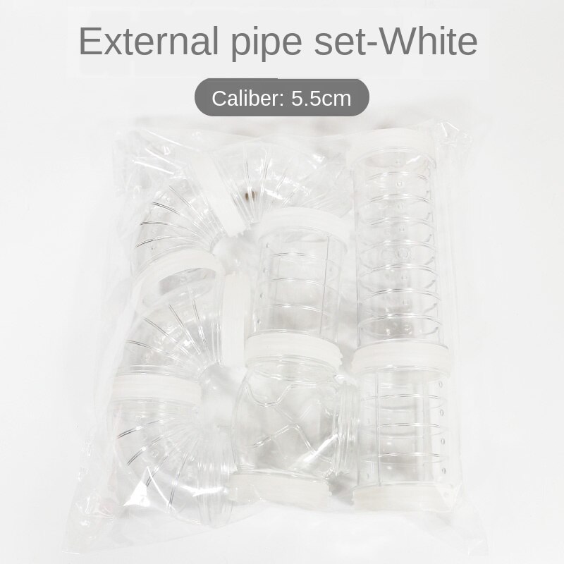 8 Stks/set Diy Hamster Tunnel Speelgoed Huisdier Sport Training Pijplijn Transparant Runway Speelgoed Huisdier Hamster Game Tool Wf: Clear