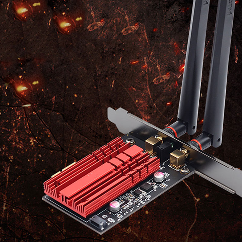 Fenvi  ax3000 2400 mbps dual-band draadloze desktop pcie voor  ax200 kaarten 802.11ax 2.4g / 5 ghz bluetooth 5.0 pci express