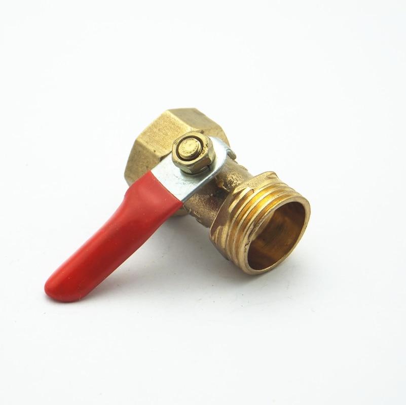 1/2" BSPT Female x 1/2" BSPT Male Threaded Two Way Brass Ball Valve For Oil Water Air