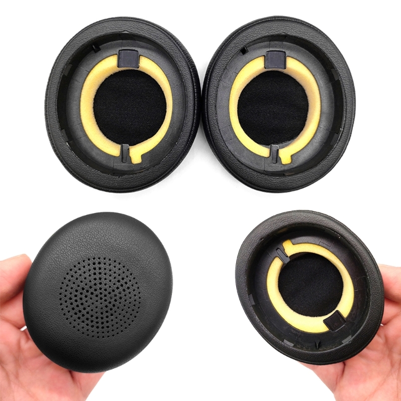 Leather Ear Pads for JABRA ELITE 45H Evolve2 65 Headphone Comfortable Earpads Cushions Pads Replacement