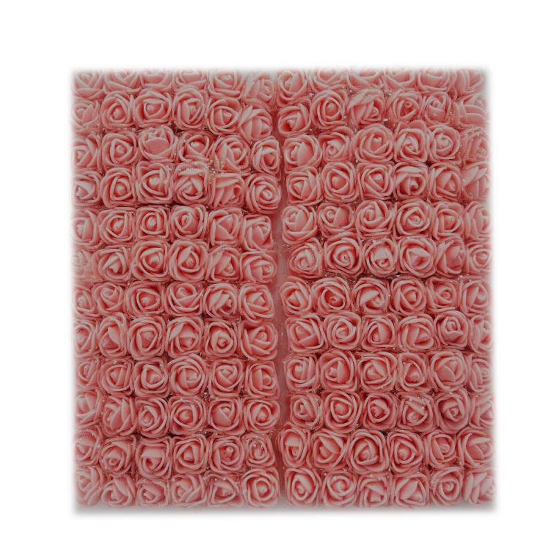 144 stk skum farverige kunstige pe skum rose blomster brudebuket hjem bryllup indretning scrapbooking diy forsyninger