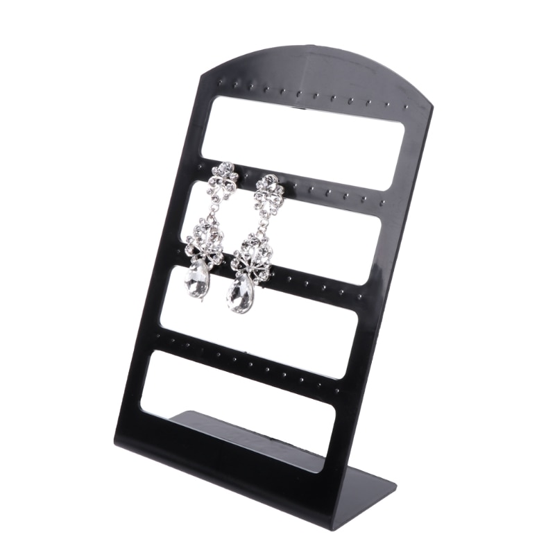 Earrings Ear Studs Display Rack Stand Jewelry Organizer Holder Showcase 48 Holes