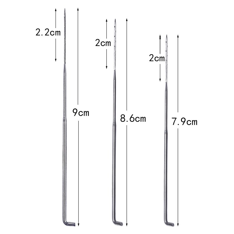 LMDZ-Kit de herramientas de fieltro para principiantes, Kit de agujas de hierro para principiantes, con botella de aguja, 3 tamaños, 10 Uds.