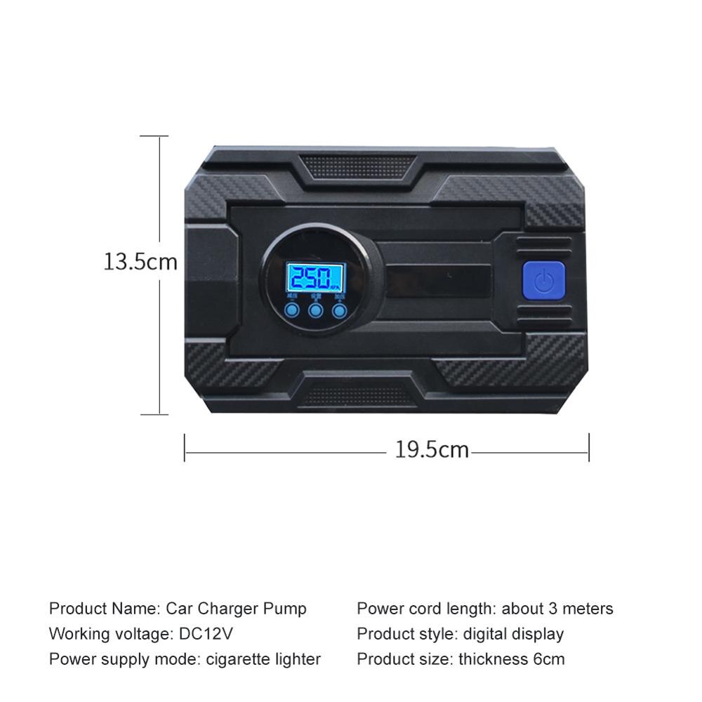 Portable Car Air Compressor 19/22 Cylinders 12V Digital Tire Tyre Inflator Pump Digital Pressure Gauge 150Psi Car Air Inflator